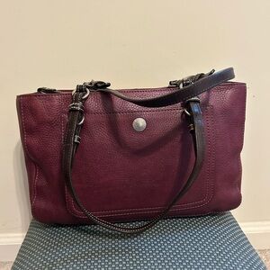 Burgundy/Wine Coach Chelsea Shoulder Tote Bag-SOLD